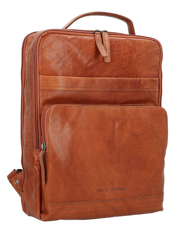 Spikes & Sparrow Bronco-rygsæk i læder med 40 cm rum til bærbar computer