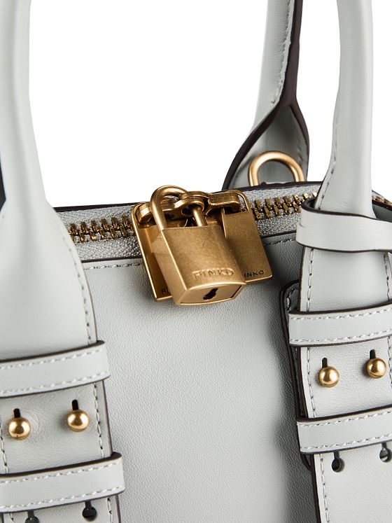 PINKO Bowling Bag Kabelka Kůže 21 cm