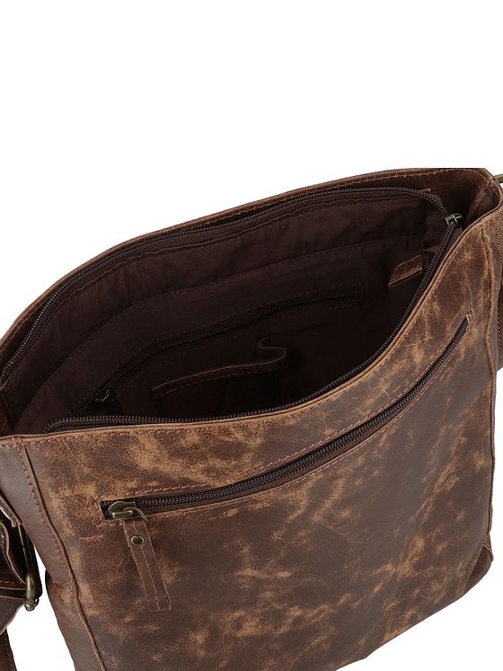 Harold's Crunchy skuldertaske i læder 27 cm