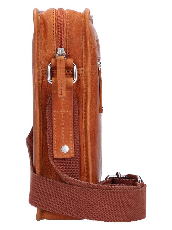 mano Don Pietro-skuldertaske i læder 22,5 cm