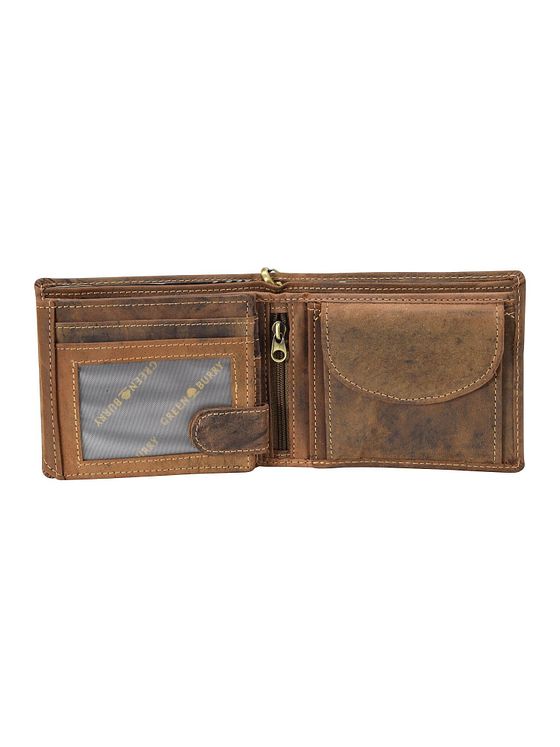 Greenburry Vintage Skull-pung i læder 12 cm