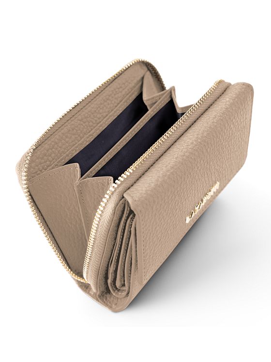 Lazarotti Bologna Kožená peněženka na zip Kožená 12 cm