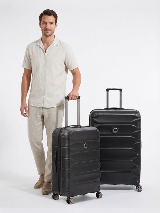 Delsey Paris Meteor 4-hjulet kuffertsæt M + L med ekspansion