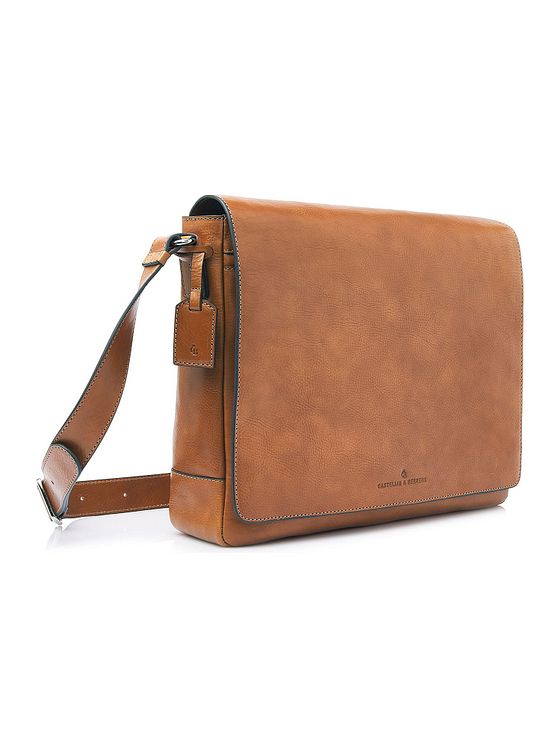 Castelijn & Beerens Mark Aktovka Messenger RFID ochrana Kůže 39 cm Kapsa na notebook