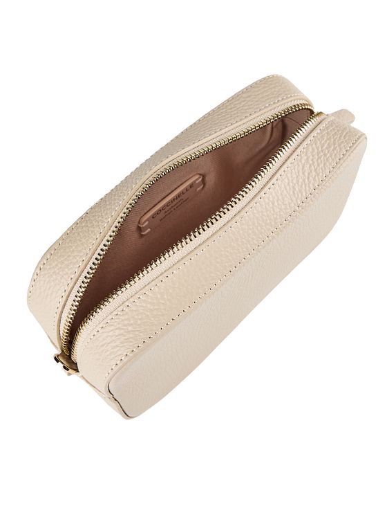 Coccinelle Kožená taška přes rameno Tebe 18 cm