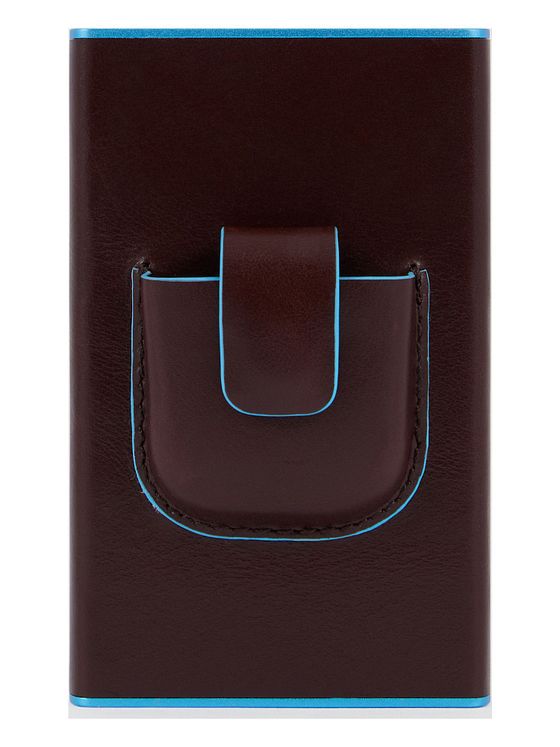 Piquadro Black Square Kreditkortetui RFID-beskyttelse Læder 6 cm