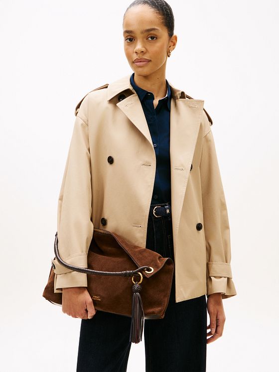 Tommy Hilfiger TH Statement Leather Skuldertaske Læder 42 cm