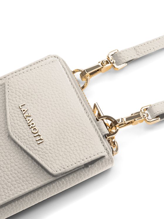 Lazarotti Bologna Leather Zip-Around Peněženka Pouzdro na mobilní telefon kožené 19 cm