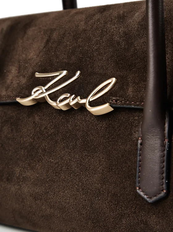 Karl Lagerfeld Signature Bolsa de hombro Piel natural 34 cm Karl Lagerfeld Signature Bolsa de hombro Piel natural 34 cm