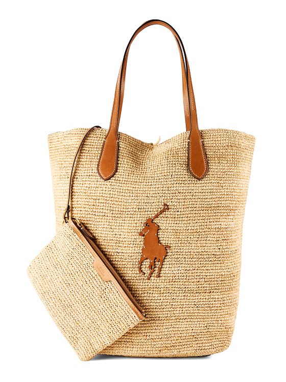 POLO RALPH LAUREN Raffia Shopper-taske 46 cm