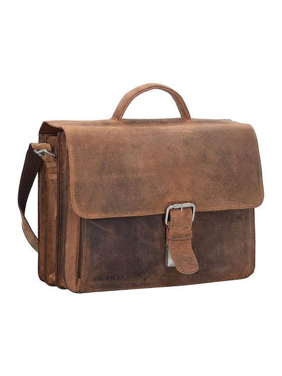 Plevier Retro Newton Dokumenttaske Læder 41 cm Laptoprum