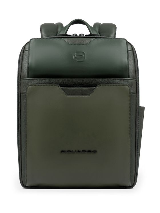 Piquadro Ael Batoh Kůže 37 cm Kapsa na notebook