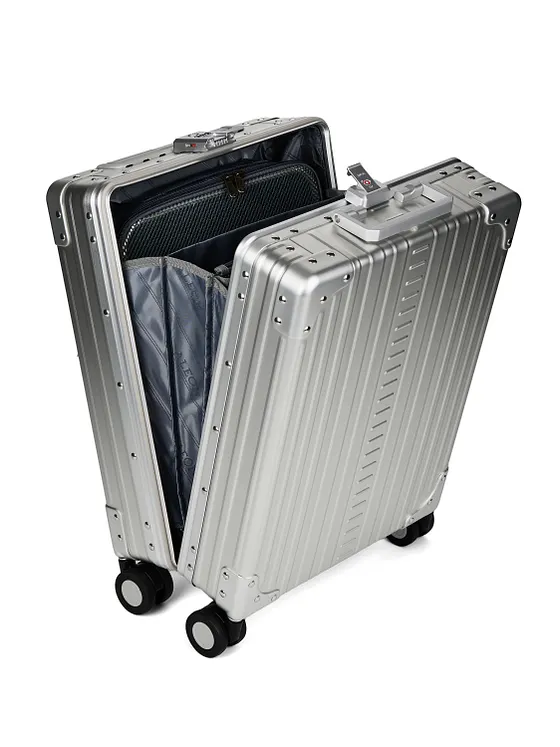 Aleon Business-kabinväska med 4-hjulig konstruktion i Aluminium, 50 cm, med fack för bärbar dator Aleon Business-kabinväska med 4-hjulig konstruktion i Aluminium, 50 cm, med fack för bärbar dator