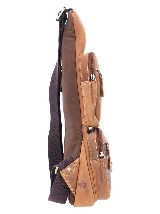 Greenburry Vintage skuldertaske i læder 20 cm