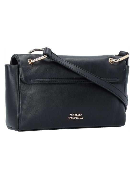 Tommy Hilfiger Pushlock Skuldertaske Læder 22 cm