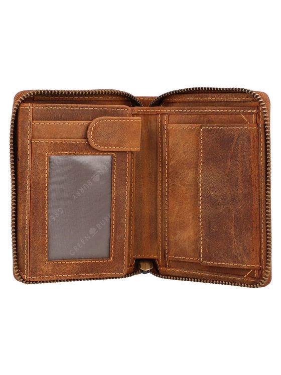 Greenburry Vintage pung med stjernetegn i læder 10 cm Greenburry Vintage pung med stjernetegn i læder 10 cm