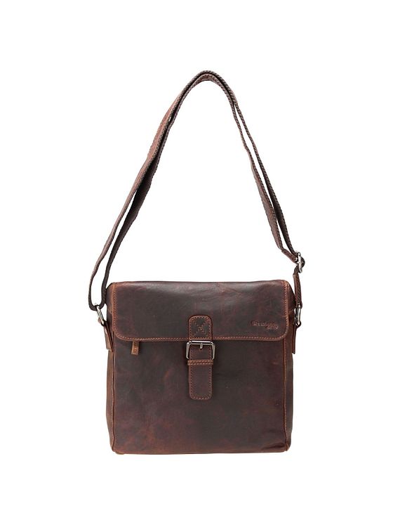 Greenland Nature Montana skuldertaske i læder 26 cm Greenland Nature Montana skuldertaske i læder 26 cm