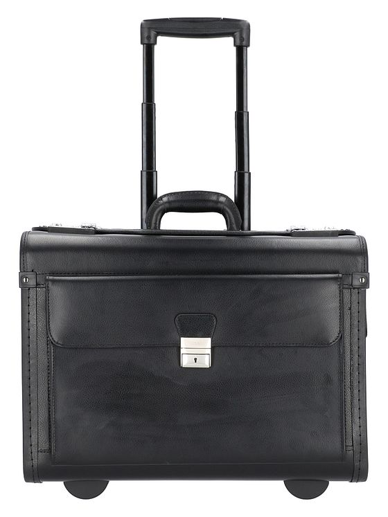 Alassio 2-hjulet pilottaske i læder med 48 cm rum til bærbar computer