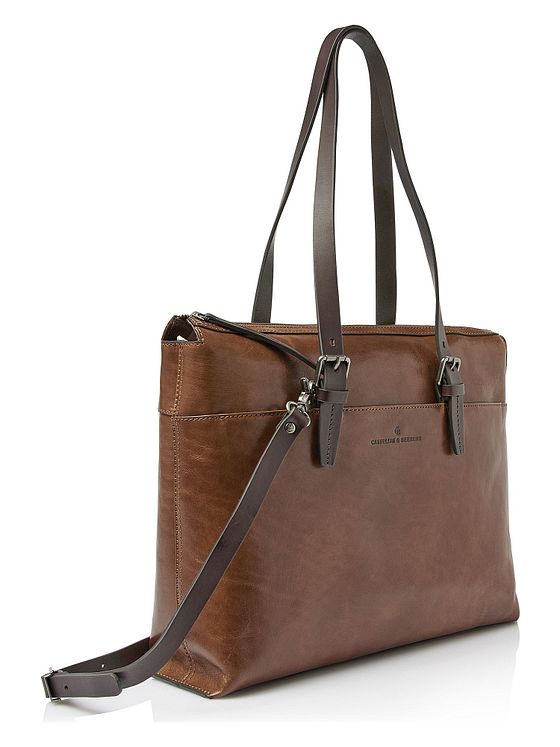 Castelijn & Beerens Rien Skuldertaske RFID-beskyttelse Læder 40 cm Laptoprum Castelijn & Beerens Rien Skuldertaske RFID-beskyttelse Læder 40 cm Laptoprum