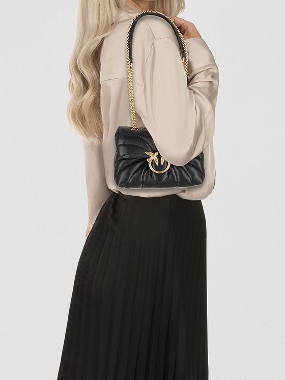 PINKO Love Puff Skuldertaske Læder 23 cm