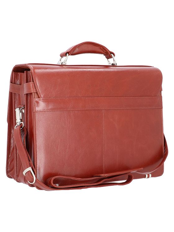 Alassio Mocca dokumentmappe læder 38 cm rum til bærbar computer