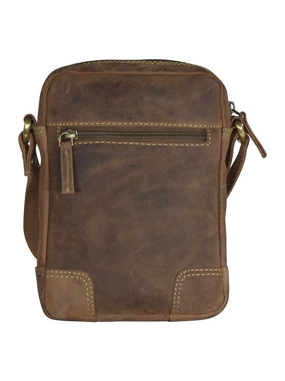 Greenburry Vintage skuldertaske i læder 18 cm