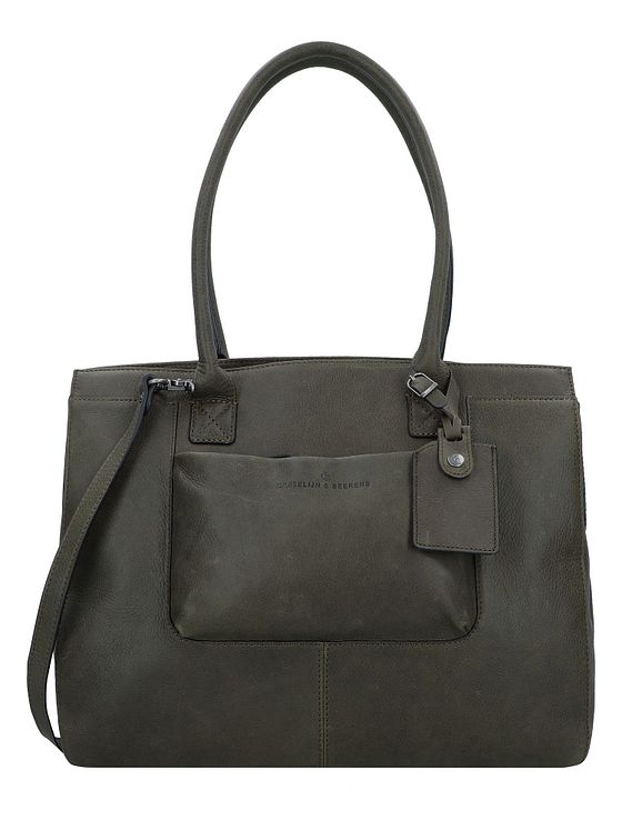 Castelijn & Beerens Carisma skuldertaske RFID-læder 38 cm rum til bærbar computer