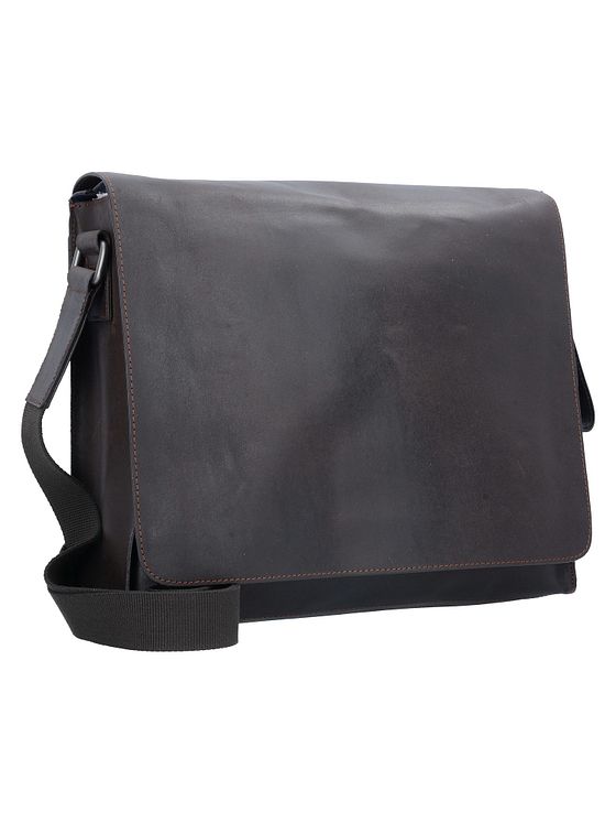 Leonhard Heyden Dakota skuldertaske i læder 38 cm