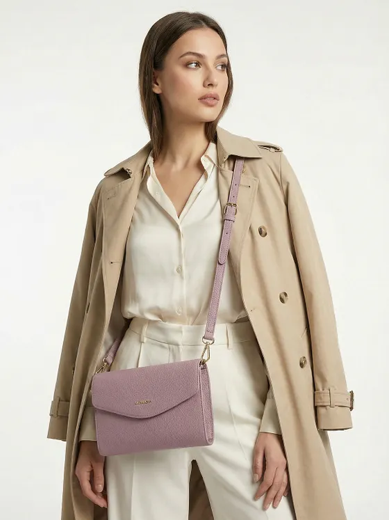 Lazarotti Bolsa de hombro de piel «Bologna» con correa para colgar, 23 cm Lazarotti Bolsa de hombro de piel «Bologna» con correa para colgar, 23 cm