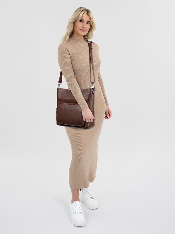 Mandarina Duck Mellow Leather Skuldertaske Læder 30 cm