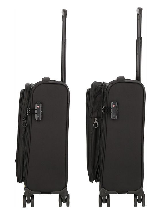 d & n Travel Line 9704 4 hjul Kabinetrolley S 55 cm med strækfold d & n Travel Line 9704 4 hjul Kabinetrolley S 55 cm med strækfold