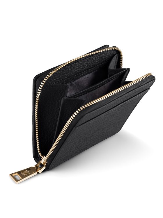 Lazarotti Boloňská kožená peněženka na zip střední velikosti Kožená 10 cm