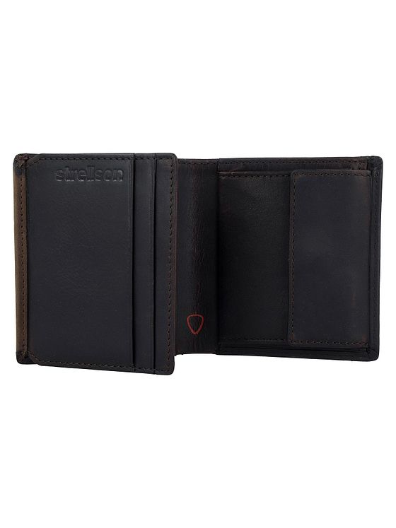 Strellson Camden-pung i læder 9,5 cm