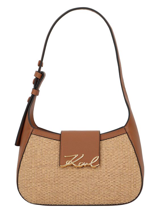 Karl Lagerfeld Signature Skuldertaske Læder 25.5 cm Karl Lagerfeld Signature Skuldertaske Læder 25.5 cm