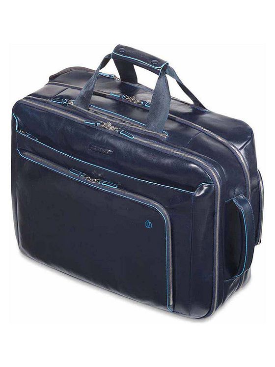 Piquadro Blue Square 2-hjuls business trolley læder 51 cm laptoprum Piquadro Blue Square 2-hjuls business trolley læder 51 cm laptoprum
