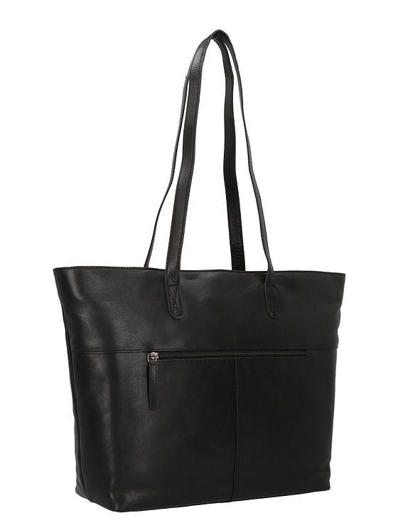 Greenburry Pure Black Shopper-taske Læder 35 cm Laptoprum Greenburry Pure Black Shopper-taske Læder 35 cm Laptoprum