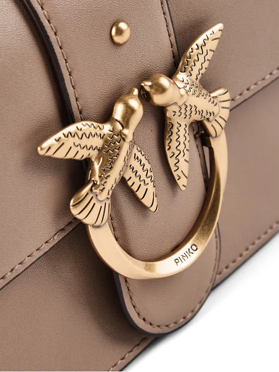 PINKO Love One Crossbody-väska Läder 21 cm PINKO Love One Crossbody-väska Läder 21 cm