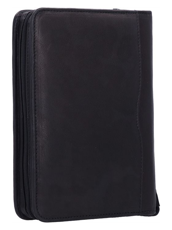 Greenland Nature Sort nappa ringpung i læder 19 cm