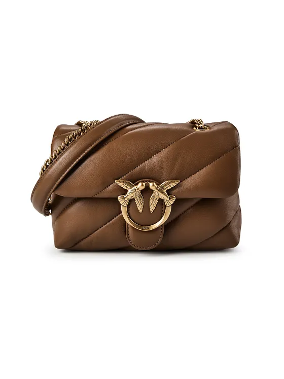 PINKO Love Puff Bolsa de hombro Piel natural 27 cm PINKO Love Puff Bolsa de hombro Piel natural 27 cm