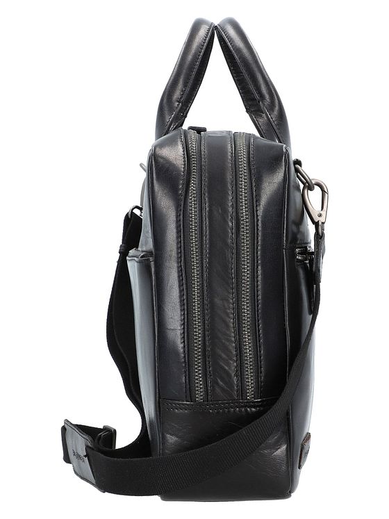 Plevier Rock Flint Dokumenttaske RFID-beskyttelse Læder 41 cm Laptoprum