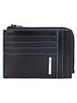 Piquadro Blå firkantet kreditkortholder RFID-læder 12 cm Piquadro Blå firkantet kreditkortholder RFID-læder 12 cm