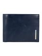 Piquadro Blå firkantet kreditkortholder i læder 12,5 cm Piquadro Blå firkantet kreditkortholder i læder 12,5 cm
