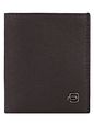 Piquadro Black Square Kreditkortetui RFID-beskyttelse Læder 9 cm