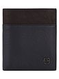 Piquadro Black Square Kreditkortetui RFID-beskyttelse Læder 9 cm